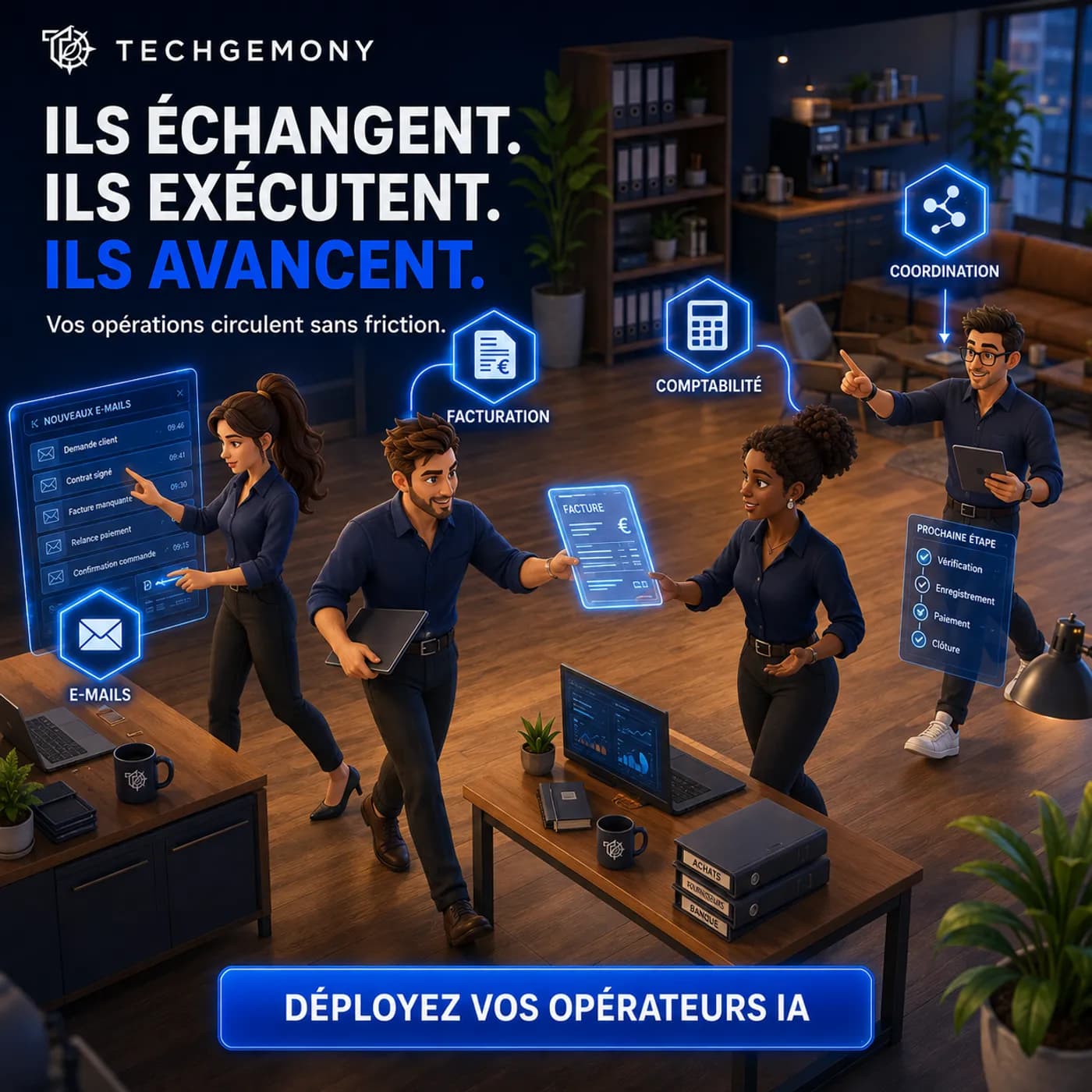 Handover between several AI operators on the same mission